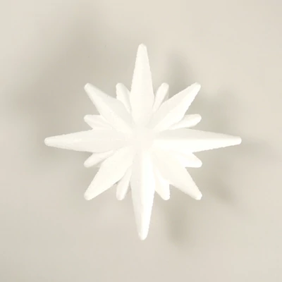 Hungarocell (styropor) figura, csillag, 16 ágú - 10 cm, díszes