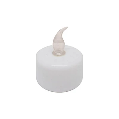 Teamécses LED égővel - 3,5 cm, fehér, sárga fényű