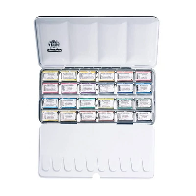 Schmincke Horadam akvarellfesték készlet - 24x1/1 szilke