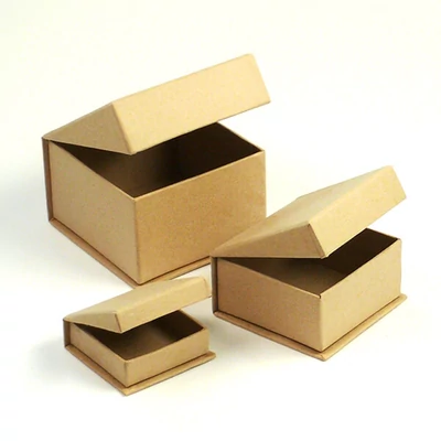 Papírmasé doboz készlet - ékszeres, 3 db-os