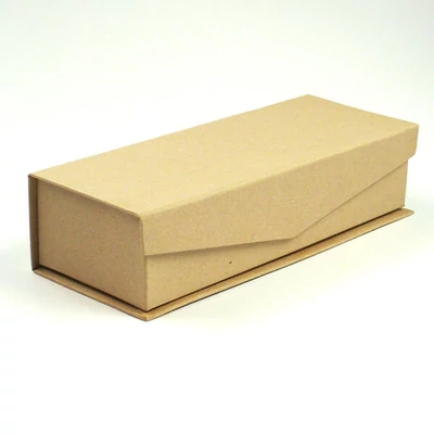 Papírmasé doboz, tolltartó - 20x8x5 cm, mágneszáras