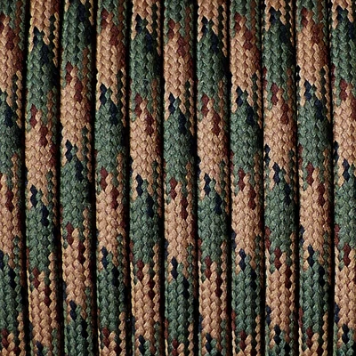 Paracord 550, méterben, 4 mm - camo woodland