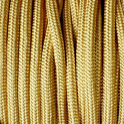 Paracord 550, méterben, 4 mm - arany