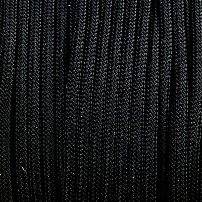Paracord 350, méterben, 3 mm, szintetikus - fekete