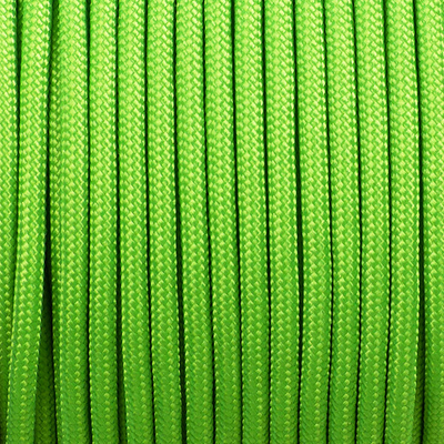 Paracord 350, méterben, 3 mm, szintetikus - fluor zöld