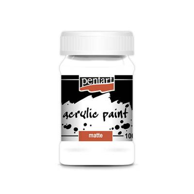 Pentart matt akrilfesték, 100 ml - fehér