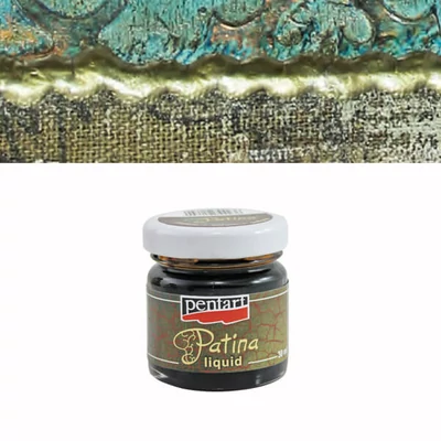 Pentart folyékony patina, 30 ml - bitumenes