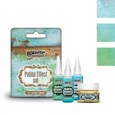 Pentart patina effekt por és reagensek szett