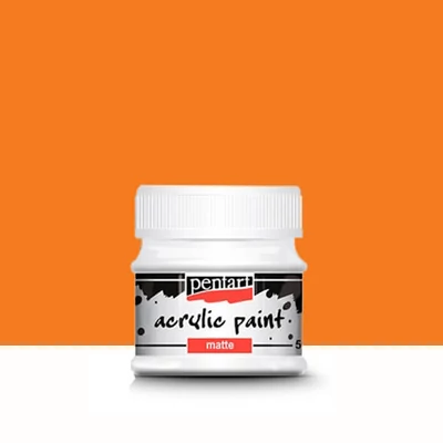 Pentart matt akrilfesték, 50 ml - narancs