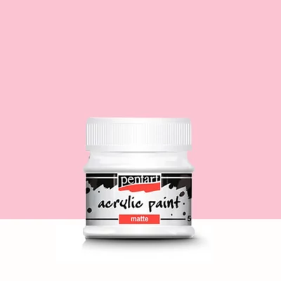 Pentart matt akrilfesték, 50 ml - rózsaszín