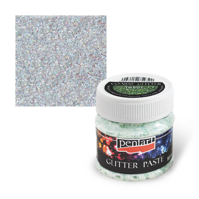 Glitterpaszta finom, 50 ml - szivárvány