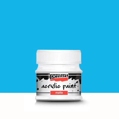 Pentart matt akrilfesték, 50 ml - világoskék