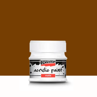 Pentart matt akrilfesték, 50 ml - világosbarna