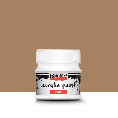 Pentart matt akrilfesték, 50 ml - mogyoró