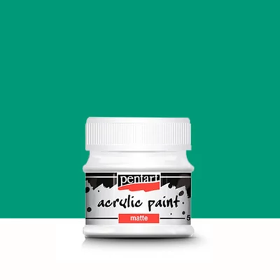 Pentart matt akrilfesték, 50 ml - türkiz