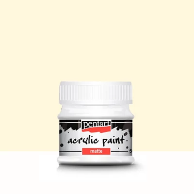 Pentart matt akrilfesték, 50 ml - elefántcsont