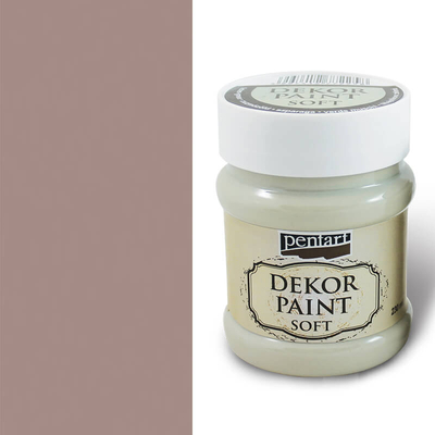 Pentart Dekor Paint Chalky, 230 ml - vintage barna