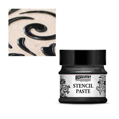 Pentart stencilező paszta, 50 ml - gyöngyház, fekete gyémánt