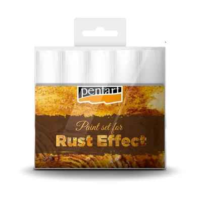 Pentart rozsda hatás festék szett, 4x20 ml, 20 ml 3D por