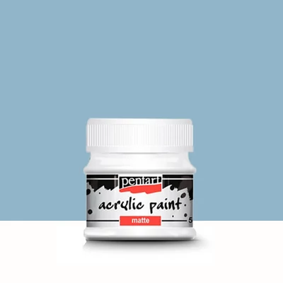Pentart matt akrilfesték, 50 ml - country kék