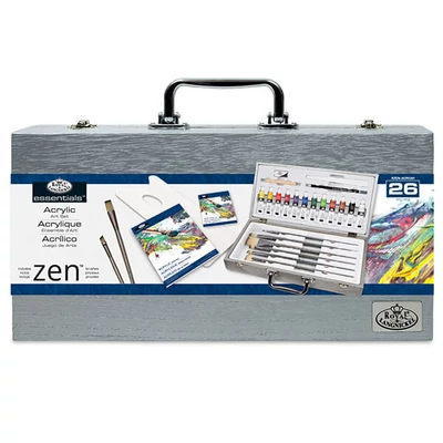 Royal &amp; Langnickel akril festőkészlet, 26 db-os, fadobozos