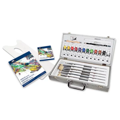 Royal &amp; Langnickel akril festőkészlet, 26 db-os, fadobozos
