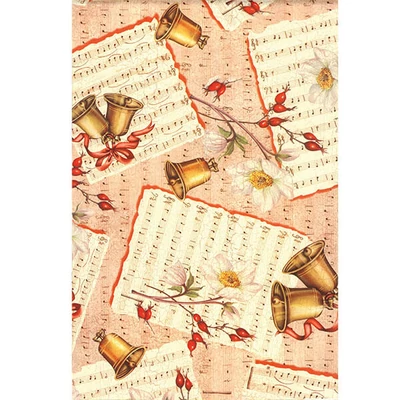 Tassotti decoupage papír - csengős kotta