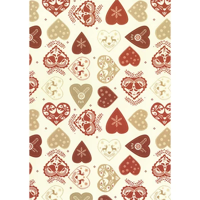 Tassotti decoupage papír - szívek