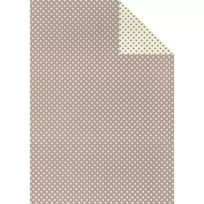 Tassotti decoupage papír - kétoldalas pöttyös, lila