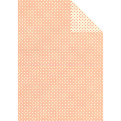 Tassotti decoupage papír - kétoldalas pöttyös, rózsaszín