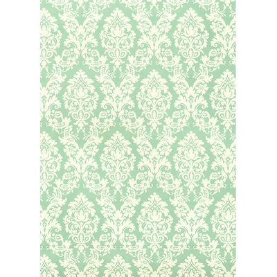 Tassotti decoupage papír - brokát, akvamarin