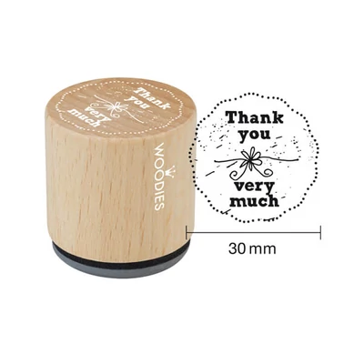 Pecsételő, Woodies, 3 cm - Thank you very much