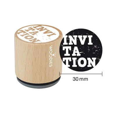Pecsételő, Woodies, 3 cm - Invitation