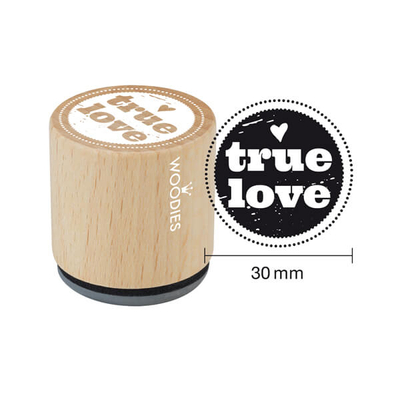 Pecsételő, Woodies, 3 cm - True love