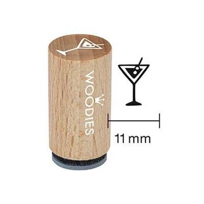 Pecsételő, Woodies, 1,3 cm - Koktélospohár