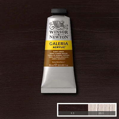 Winsor&amp;amp;Newton Galeria akrilfesték, 60 ml - 076, burnt umber