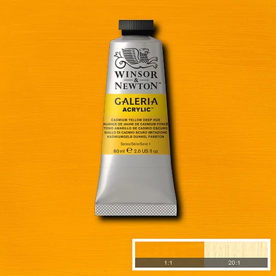 Winsor&Newton Galeria akrilfesték, 60 ml - 115, cadmium yellow deep hue