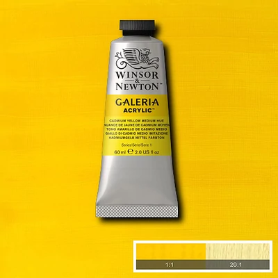Winsor&amp;amp;Newton Galeria akrilfesték, 60 ml - 120, cadmium yellow medium hue