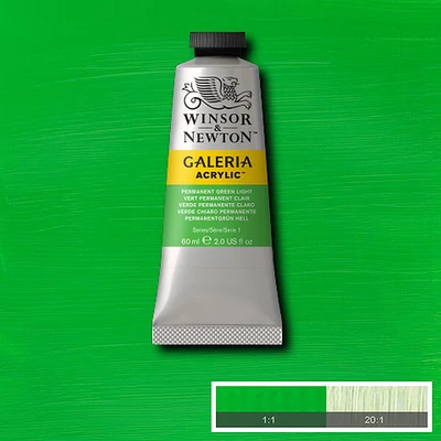 Winsor&amp;amp;Newton Galeria akrilfesték, 60 ml - 483, permanent green light