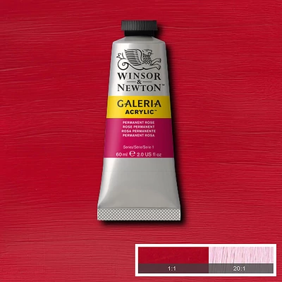 Winsor&amp;amp;Newton Galeria akrilfesték, 60 ml - 502, permanent rose