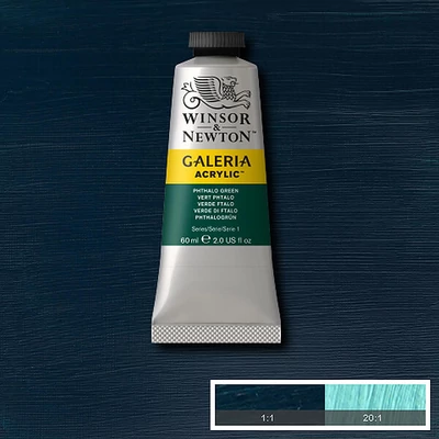 Winsor&amp;amp;Newton Galeria akrilfesték, 60 ml - 522, phthalo green