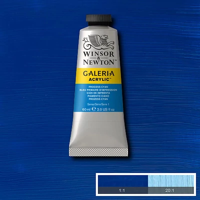 Winsor&amp;Newton Galeria akrilfesték, 60 ml - 535, process cyan