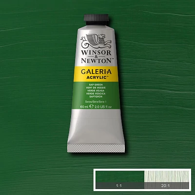 Winsor&amp;amp;Newton Galeria akrilfesték, 60 ml - 599, sap green