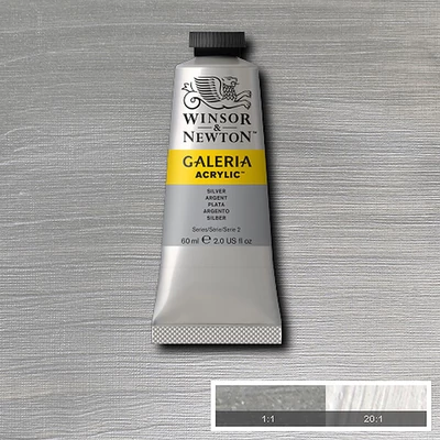 Winsor&amp;Newton Galeria akrilfesték, 60 ml - 617, silver