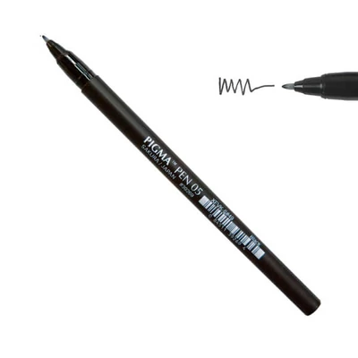 Sakura Pigma Pen filctoll, 05 (0,3 mm) - fekete