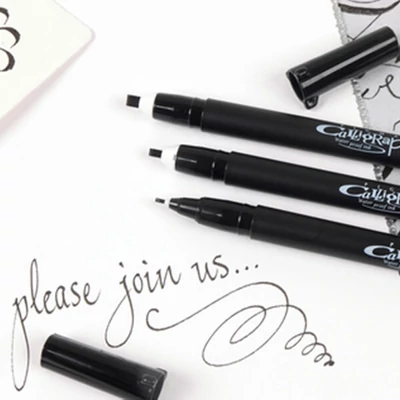 Sakura Pigma Calligrapher filctollkészlet, 3 db - fekete