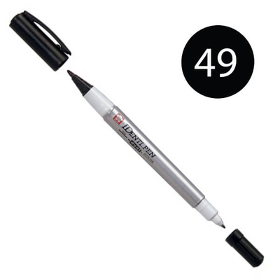 Sakura IDenti Pen kétvégű alkoholos filctoll - black