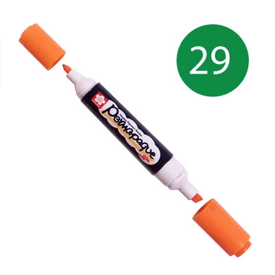 Sakura Permapaque Twinpoint kétvégű filctoll - 29, green
