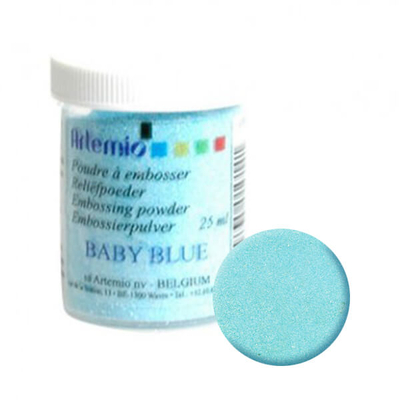 Embossing por - baby blue