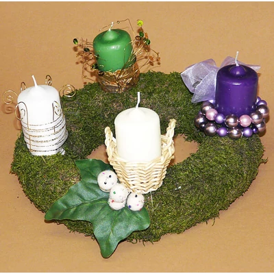 Adventi gyertya, 4 db - piros